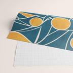 Abstract Lemon Yellow Teal Modern Artwork Wrapping Paper Gallery Image 2