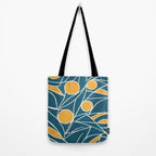 Abstract Lemon Yellow Teal Modern Artwork Tote Bag Gallery Image 2