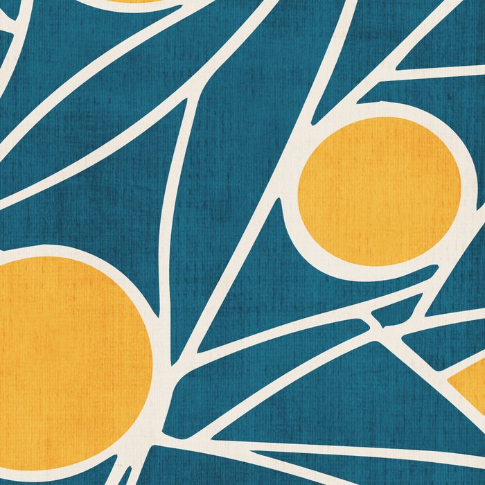 Abstract Lemon Yellow Teal Modern Artwork Coffee Mug Gallery Image 2