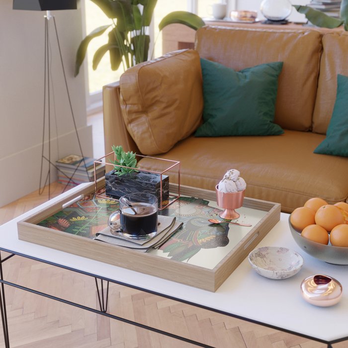 bison bone beige Serving Tray Gallery Image 2