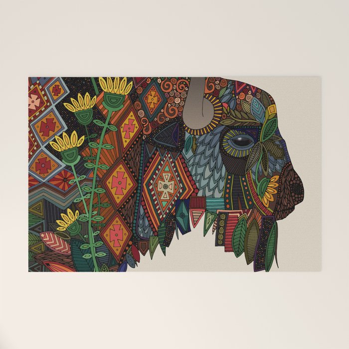 bison bone beige Welcome Mat Gallery Image 1