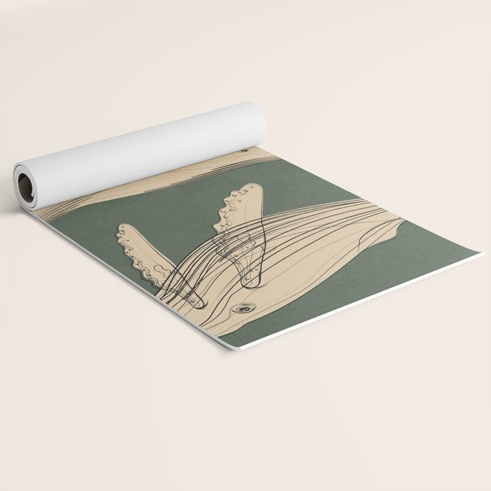Modern Minimalist Abstract Whales 4 Yoga Mat Gallery Image 2