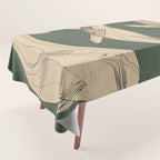 Modern Minimalist Abstract Whales 4 Tablecloth Gallery Image 1
