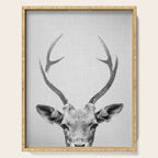 Deer - Black & White Serving Tray Gallery Image 1