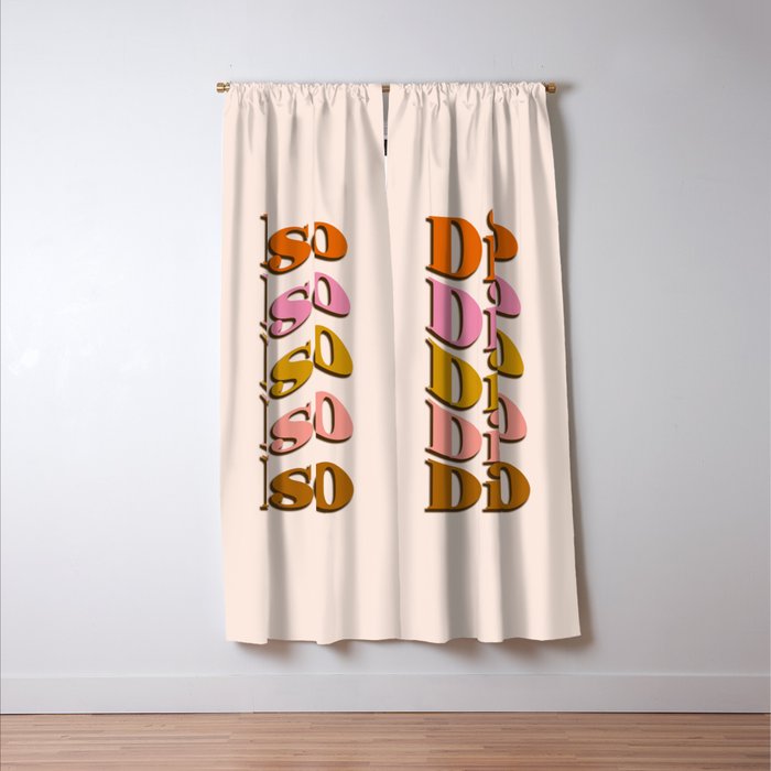 Groovy Disco Disco Window Curtain Gallery Image 3