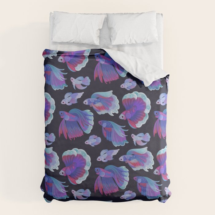 Blue Betta Duvet Cover Gallery Image 1