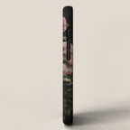 Come Together - moody botanical floral photograph rose pink dahlia flowers iPhone Case Gallery Image 2