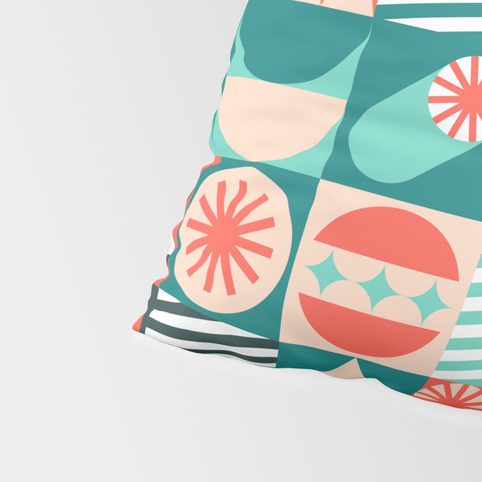 Mid Century Retro Holiday Pillow Sham Gallery Image 4