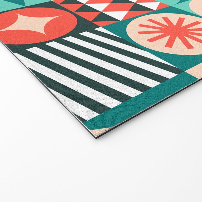 Mid Century Retro Holiday Welcome Mat Gallery Image 2