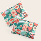Mid Century Retro Holiday Pillow Sham Gallery Image 3
