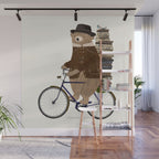 an educated bear Wall Mural Gallery Image 1