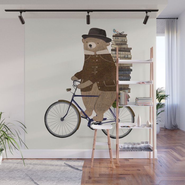 an educated bear Wall Mural Gallery Image 1
