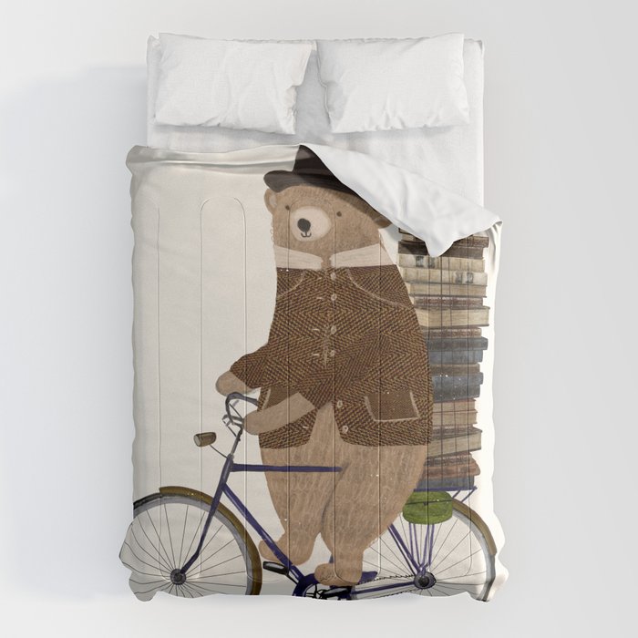 an educated bear Comforter Gallery Image 6