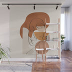 Abstract Clay Faces II Wall Mural Gallery Image 1