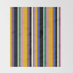Classic Stripes XIII - Bold Retro Throw Blanket Gallery Image 2