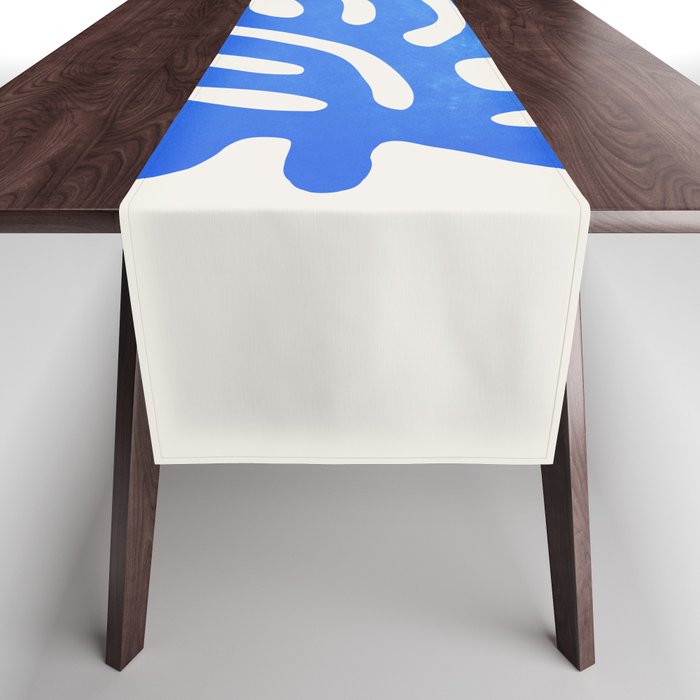 Marseille Blue: Matisse Color Paper Cutouts 03 Table Runner Gallery Image 1