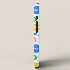 Retro funny sticker quote label pattern iPhone Case Gallery Image 2