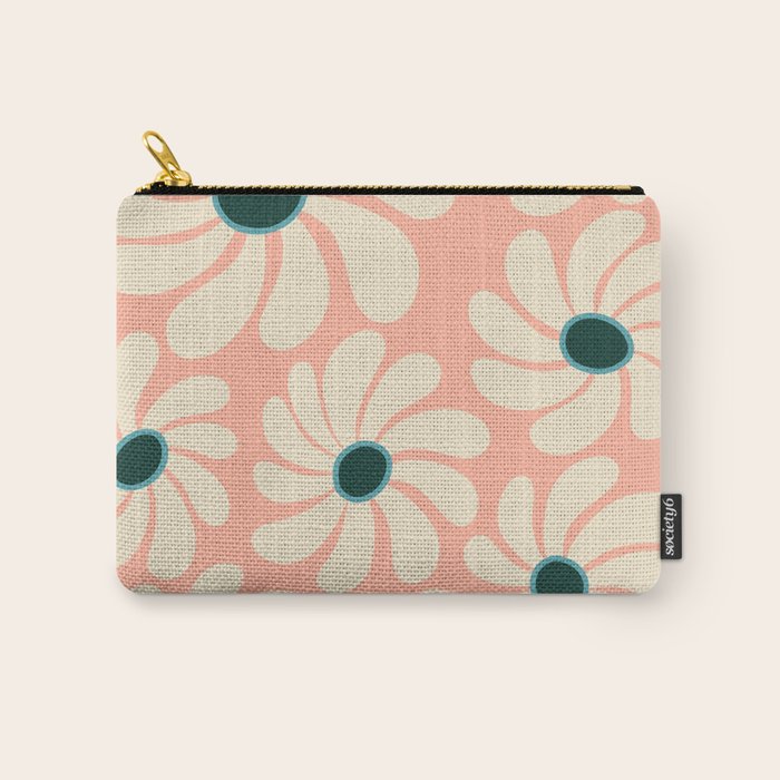 Retro Super Bloom - 70's Vibe Carry All Pouch Gallery Image 1