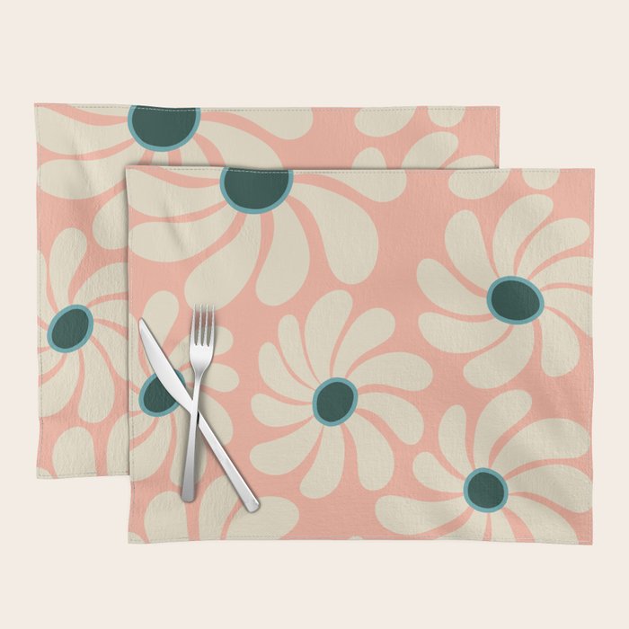 Retro Super Bloom - 70's Vibe Placemat Gallery Image 1
