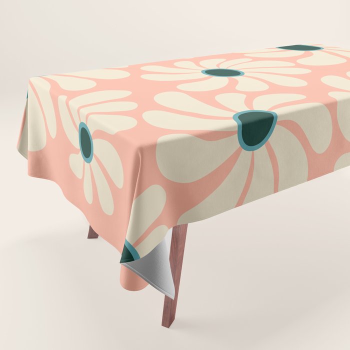 Retro Super Bloom - 70's Vibe Tablecloth Gallery Image 1