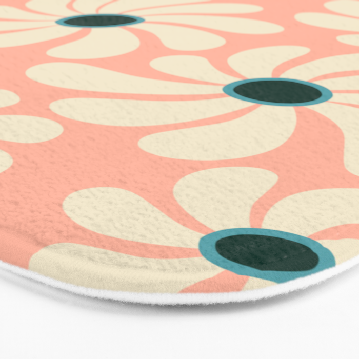 Retro Super Bloom - 70's Vibe Bath Mat Gallery Image 3