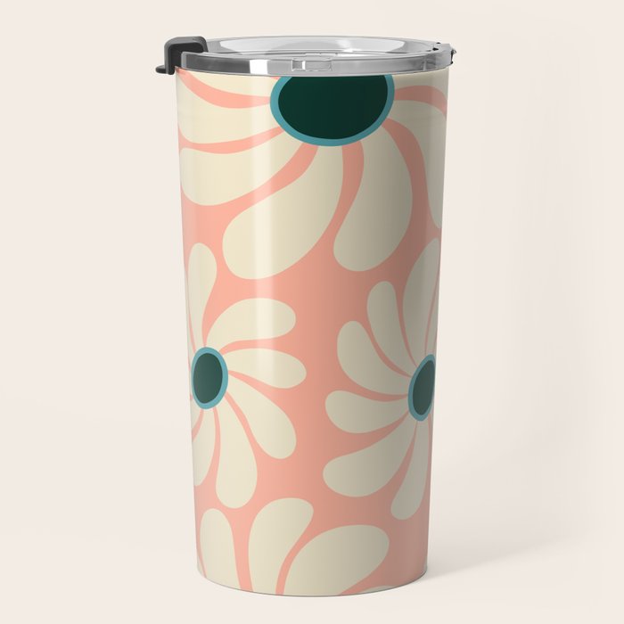 Retro Super Bloom - 70's Vibe Travel Mug Gallery Image 3