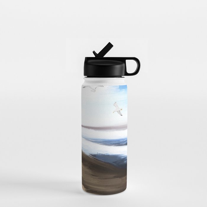 Coastal Seagulls Water Bottle Gallery Image 1
