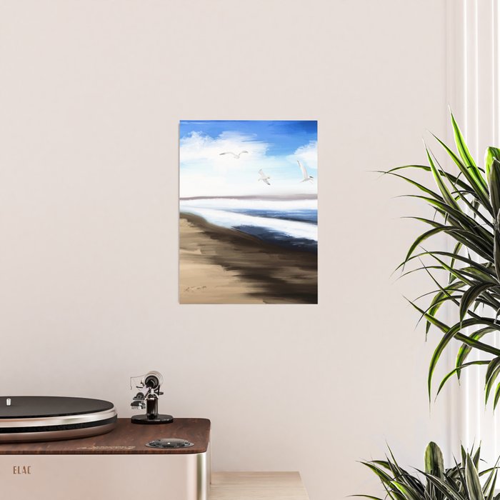 Coastal Seagulls Poster Gallery Image 2