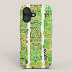 Tiki Totems - Green iPhone Case Gallery Image 1