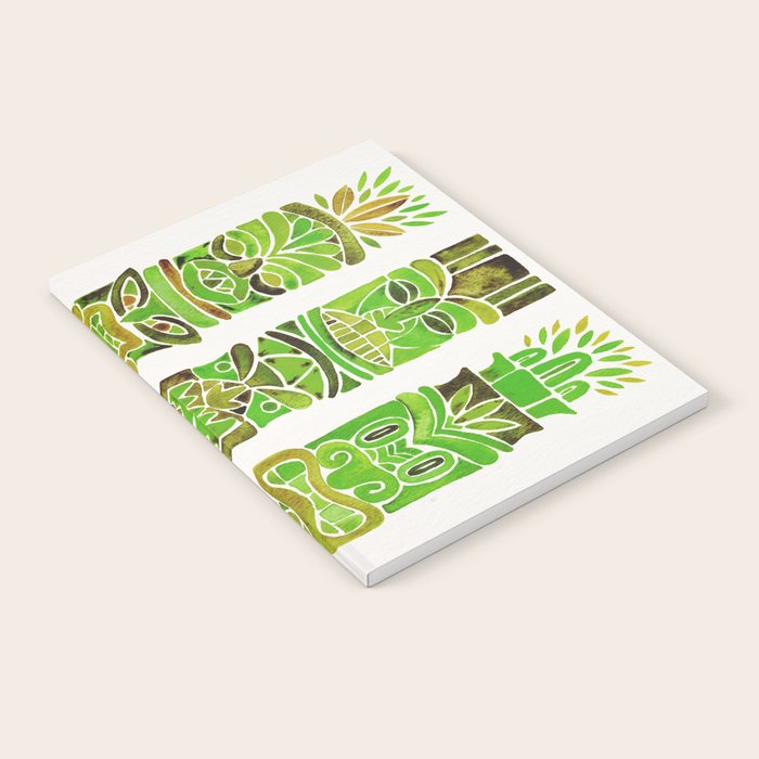 Tiki Totems - Green Notebook Gallery Image 2