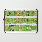Tiki Totems - Green Laptop Sleeve Gallery Image 1