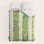 Tiki Totems - Green Comforter Gallery Image 6