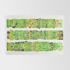 Tiki Totems - Green Rug Gallery Image 2