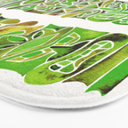 Tiki Totems - Green Bath Mat Gallery Image 3