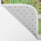 Tiki Totems - Green Bath Mat Gallery Image 2