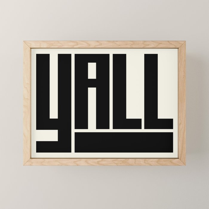 Y'All Mini Art Print Gallery Image 1