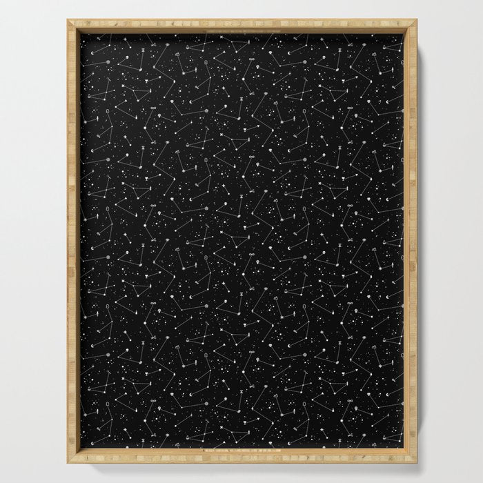 Constellations (Black) Serving Tray Gallery Image 1