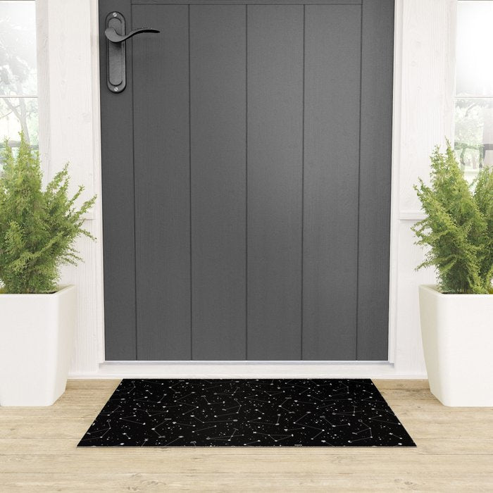Constellations (Black) Welcome Mat Gallery Image 3