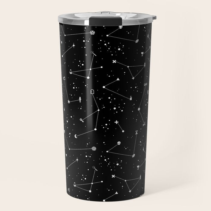 Constellations (Black) Travel Mug Gallery Image 1