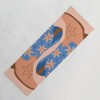 Cowgirl Boots â Blue & Peach Yoga Mat Gallery Image 1