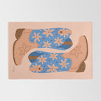Cowgirl Boots â Blue & Peach Rug Gallery Image 2