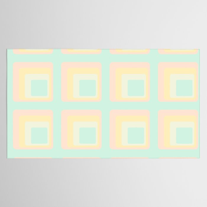 70s mod pale pastels Tablecloth Gallery Image 2