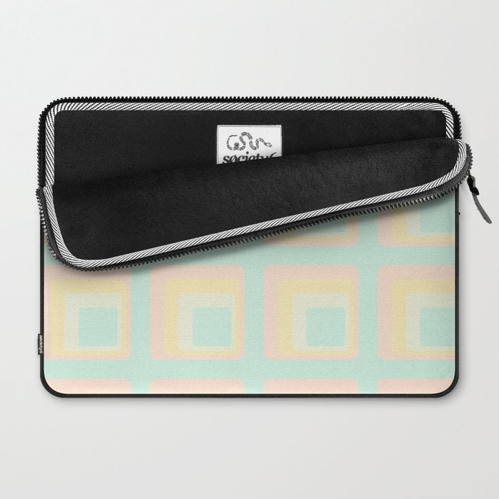 70s mod pale pastels Laptop Sleeve Gallery Image 2