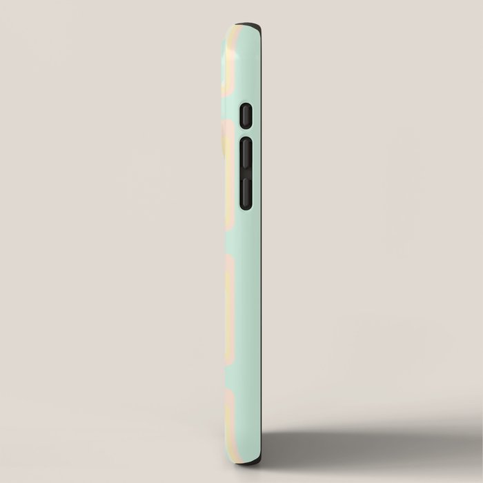 70s mod pale pastels iPhone Case Gallery Image 2