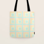 70s mod pale pastels Tote Bag Gallery Image 1