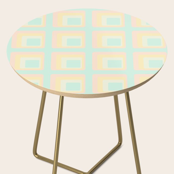 70s mod pale pastels Side Table Gallery Image 2
