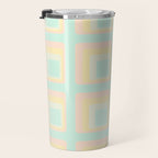 70s mod pale pastels Travel Mug Gallery Image 3