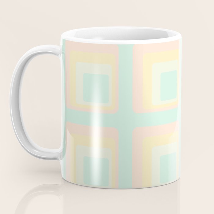 70s mod pale pastels Coffee Mug Gallery Image 3