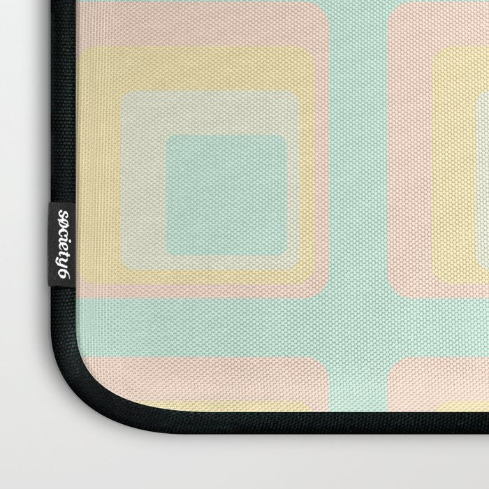 70s mod pale pastels Laptop Sleeve Gallery Image 3