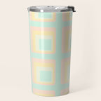 70s mod pale pastels Travel Mug Gallery Image 2